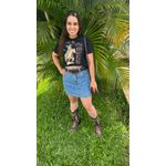 Saia Jeans com brilho