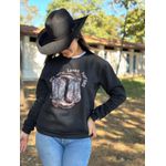 Moletom Feminino Just a Girl Who Loves Horses - Preto
