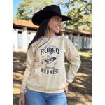 Moletom Feminino Rodeo Tradicional Wild West - Vanilla