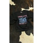 Moletom Feminino Long Live Cowgirls - Preto