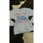 Moletom Feminino Long Live Cowgirls - Branco