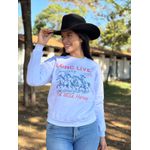 Moletom Feminino Long Live Cowgirls - Branco