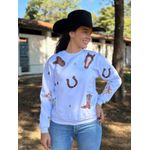 Moletom Feminino Country Life - Branco