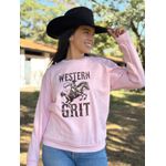 Moletom Feminino Western Grit - Rosa BB