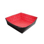 BANDEJA COLADA PORÇÃO PEQUENA PRETA - 50 UNIDADES 