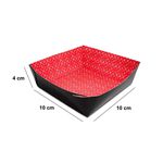 BANDEJA COLADA PORÇÃO PEQUENA PRETA - 50 UNIDADES 