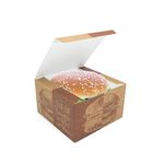 CAIXA LANCHE HAMBURGUER GRANDE KRAFT GOURMET- 50 UNIDADES