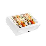 CAIXA MULTIUSO COM VISOR BRANCA 200x140x55 - 10 UNIDADES