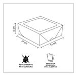 CAIXA MULTIUSO COM VISOR KRAFT 140x140x50 - 10 UNIDADES