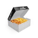 CAIXA PARA FRITURAS DELIVERY MÉDIA BLACK GOURMET - 50 UNIDADES