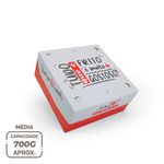 CAIXA PARA FRITURAS DELIVERY MÉDIA RED GOURMET - 50 UNIDADES
