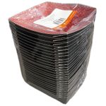 BANDEJA COLADA PORÇÃO PEQUENA PRETA - 50 UNIDADES 