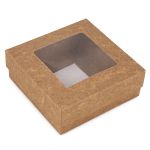 CAIXA 4 BOMBOM PREMIUM C/ VISOR KRAFT 105X105X40 - 10 UNIDADES 