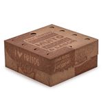 CAIXA PARA FRITURAS DELIVERY PEQUENA KRAFT GOURMET - 50 UNIDADES