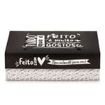 CAIXA PARA FRITURAS DELIVERY EXTRA GRANDE BLACK GOURMET - 50 UNIDADES