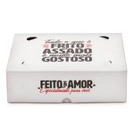EMBALAGEM CAIXA SALGADOS PEQUENA RED GOURMET - 10 Unidades