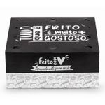 CAIXA PARA FRITURAS DELIVERY GRANDE BLACK GOURMET - 50 UNIDADES