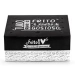 CAIXA PARA FRITURAS DELIVERY MÉDIA BLACK GOURMET - 50 UNIDADES