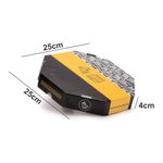 CAIXA PIZZA BROTINHO 25 CM BLACK YELLOW - 10 UNIDADES