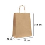 SACOLA LISA KRAFT DELIVERY - TAMANHO P - 25 UNIDADES