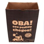 SACO KRAFT DELIVERY OBA SEU PEDIDO CHEGOU - TAMANHO P | 50 UNIDADES