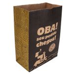 SACO KRAFT DELIVERY OBA SEU PEDIDO CHEGOU - TAMANHO M | 50 UNIDADES