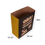 SACO KRAFT DELIVERY OBA SEU PEDIDO CHEGOU - TAMANHO M | 50 UNIDADES