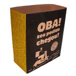 SACO KRAFT DELIVERY OBA SEU PEDIDO CHEGOU - TAMANHO G | 50 UNIDADES