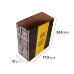SACO KRAFT DELIVERY BLACK YELLOW - TAMANHO P | 50 UNIDADES