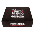 EMBALAGEM CAIXA SALGADOS PEQUENA BLACK GOURMET - 10 Unidades