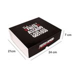 EMBALAGEM CAIXA SALGADOS PEQUENA BLACK GOURMET - 10 Unidades