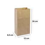 SACO KRAFT PP (12X6,5X22CM) PERSONALIZADO EXPRESS - 50 UNIDADES 