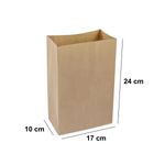 SACO KRAFT P (17X10X24CM) PERSONALIZADO EXPRESS - 50 UNIDADES 