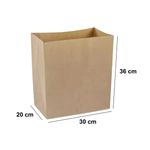 SACO KRAFT GG (30X20X36CM) PERSONALIZADO EXPRESS - 50 UNIDADES 