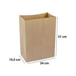 SACO KRAFT G (24X15,5X31CM) PERSONALIZADO EXPRESS - 50 UNIDADES 