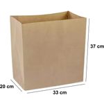 SACO KRAFT EXGG (33X20X37CM) PERSONALIZADO EXPRESS - 50 UNIDADES 
