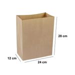 SACO KRAFT M2 (24X12X28CM) PERSONALIZDO EXPRESS - 50 UNIDADES
