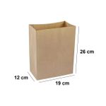 SACO KRAFT M (19X12X26CM) PERSONALIZADO EXPRESS - 50 UNIDADES 