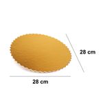 CAKE BOARD OURO PREMIUM 28cm - 10 UNIDADES