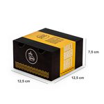CAIXA LANCHE HAMBURGUER GRANDE BLACK YELLOW - 50 UNIDADES