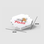 CAIXA PIZZA BROTINHO 25 CM PERSONALIZE FACIL - 10 UNIDADES