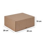 CAIXA ENVIO KRAFT 200X200X100 PERSONALIZE FÁCIL - 10 UNIDADES