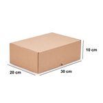 CAIXA ENVIO KRAFT 300X200X100 PERSONALIZE FÁCIL - 10 UNIDADES