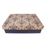 CAIXA P/ BOLO 42X35X12 - ARABESCO FLORAL AZUL - BL 05