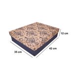 CAIXA P/ BOLO 42X35X12 - ARABESCO FLORAL AZUL - BL 05