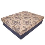 CAIXA P/ BOLO - 52X43X12 - ARABESCO FLORAL AZUL - BL 07