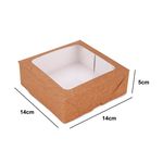 CAIXA MULTIUSO COM VISOR KRAFT 140x140x50 - 10 UNIDADES