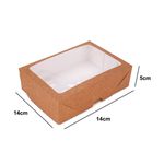 CAIXA MULTIUSO COM VISOR KRAFT 200x140x55 CM - 10 UNIDADES