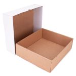 EMBALAGEM CAIXA BRANCA / KRAFT PEQUENA 24X21X7 - 10 UNIDADES