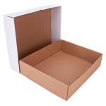 EMBALAGEM CAIXA BRANCA / KRAFT MÉDIA 31X25X7 - 10 UNIDADES